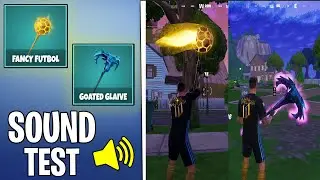 New Fancy Futbol and Goated Glaive Pickaxe Gameplay - Messi pickaxe fortnite