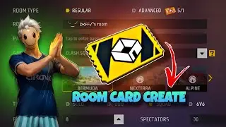 How to create custom room card in free fire  telugu
