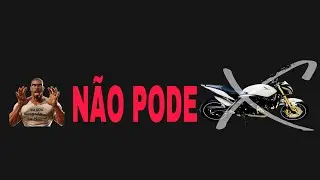 Quando me pedirem pra andar na minha Hornet, ou cortar de giro. Sempre ser&aacute; 