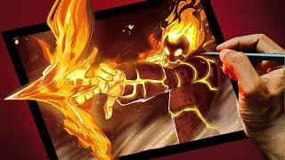 DRAWING HEATBLAST FROM BEN 10 Heatblast Gets a Sukuna Makeover! #anime  #drawing #ben10 #art