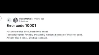 How To Fix E.T.E Chronicle Error Code 10001?