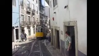 Lisbon Tram on a hill