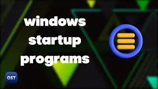 Startup programs windows 10
