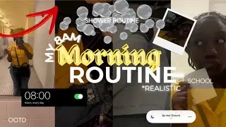 MY *realistic* 8AM MORNING ROUTINE | ootd, hygiene, school, chit chat, drive with me