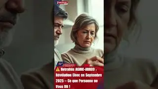 ⚠️ Retrait&eacute;s AGIRC-ARRCO : R&eacute;v&eacute;lation Choc en Septembre 2025 &ndash; Ce que Personne ne Vous Dit !