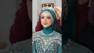 Tutorial Hijab pengantin #tutorialmakeup #muamalang #indonesianmua #tutorial hijab ayyunazzuyyin