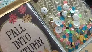 Autumn Themed Pocket Letter Tutorial! // Sequin Shaker Pocket!