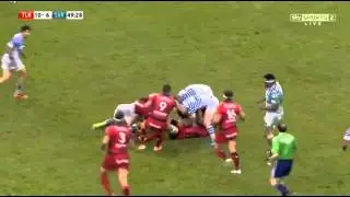 Jacques Burger big hit on Rossouw