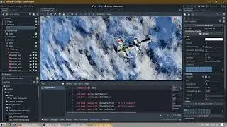 Making a space station game in Godot #21: Earth skybox: water shine, stars and night lights