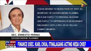 Resignation ni Sec. Pernia, tinanggap ni Pres. #Duterte