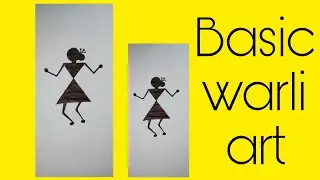 Basic Warli Stick Figure Step By Step || Basic Warli Stick Figure Drawing Tutorial || Easy Warli Art
