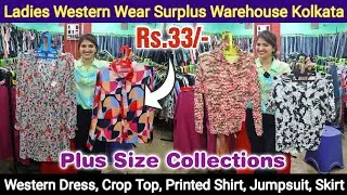 @Rs.49/- Western Top, Dress, Printed Shirt, Crochet, Jumpsuit, Skirt, Plazo Wholesaler in Kolkata