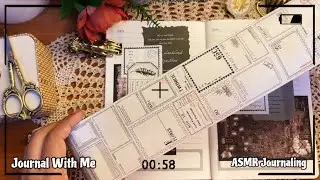 ASMR Journaling | Scrapbooking | Art Journal | Collage | Aesthetic Journal 
