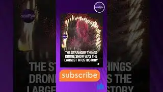 Stranger Things Makes History 😮 | Largest Drone Show Ever in the USA