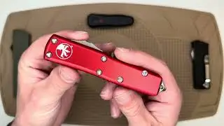 My first Microtech - UTX-85 S/E  Gen II in Red Aluminum