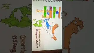Dominion of India (15aug 1947-26Jan 1950)#countryballs #geographythroughmaps #history #country