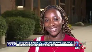 Students speak out about sexual assault at Towson