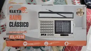 Rádio portátil Eletromex EL 1316. Muito  bom.