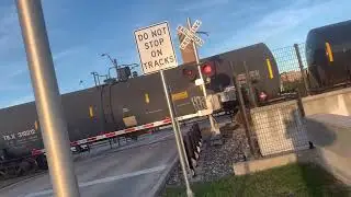 Eastbound Union Pacific tanker train in college station Texas on 1/10/25