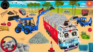 jcb loading tractor?dumper live accident/जादुई सोना बाइक जेसीबी ट्रैक्टर रोबोट|JCB track /Dumper 