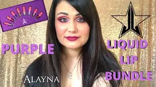 Jeffree Star Purple Liquid Lip Bundle - Lip Swatches & Review