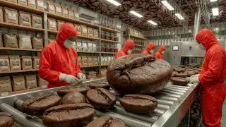 World’s Largest Coffee Factory! Inside the Mega Roasting Process ☕🏭