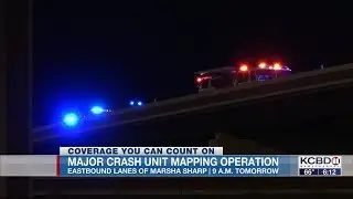 LPD Major Crash Unit conducting mapping operation on Wednesday morning
