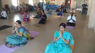 Teachers' Yoga | Andhra University English medium school ✅ #thebestschool #yoga #viralvideo