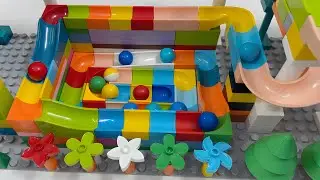 Super Multi-Level Marble Run &ndash; Bright Tracks & Nonstop Motion