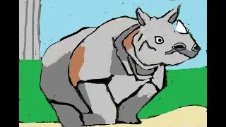 Indian Rhinoceros of India from Periwinkle and friends animal stories for kids