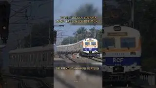 High speed RCF Lalgola Kolkata Memu skipping Ichhapur 🔥❤️ #indianrailways