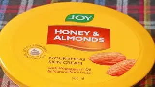 Honest Review of JOY HONEY AND ALMONDS NOURISHING SKIN CREAM || DEEP NOURISHMENT NATURAL SKIN CARE.