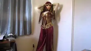Ginnifer Monroe -- Female Masked Crossdresser, Bella in Genie Costume