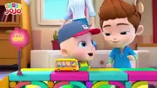 Wheels on the Bus Go Round and Round + More Nursery Rhymes & Kids Songs - Super JoJo