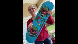 How I Custom PAINT a Skateboard Deck - Fan ART using acrylic paints