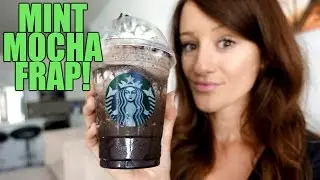 NEW STARBUCKS MINT MOCHA FRAP TASTE TEST! 💚