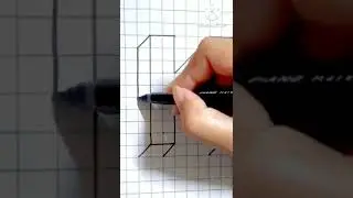 3D Letter K | How to write k in 3d | #shorts | How to Write