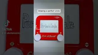 I&rsquo;m light of school starting I decided to draw a circle ⭕️ #etchasketch #drawing #circle