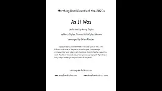 As It Was - Harry Styles arr. Brian Rhodes