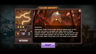 Kingdom Rush Vengeance - Golden Brewery (Level 4) Campaign Veteran Difficulty Walkthrough