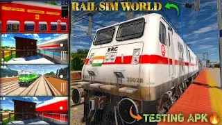 Rail Sim World Alpha Testing Apk | Testing Gameplay | Android MSTS | Real Graphics | Ishu K Tech