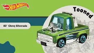 Tooned 83' Chevy Silverado Metal-Flake LimeGreen