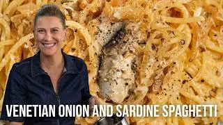 Spaghetti veneziani con cipolle e sardine