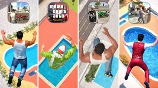 Franklin Jumping Into Swimming Pools In All Indian GTA Game 🤯🔥