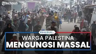 Warga Palestina Mengungsi Massal di Tengah Operasi Militer Israel di Gaza