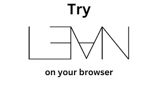 Try Lean on your browser