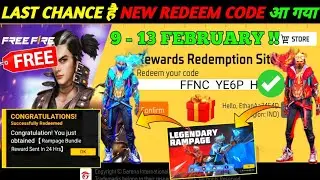 FREE FIRE REDEEM CODE TODAY 9 FEBRUARY REDEEM CODE FREE FIRE | FF REDEEM CODE TODAY 9 FEBRUARY 