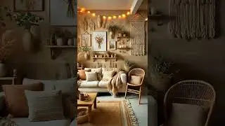 Cozy Boho Living Room Vibes 🌿 | Warm & Earthy Home Decor Inspiration
