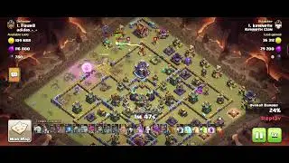 TH14 VS TH15 (CLAN WAR)  GROUND ATTACK USING QUEEN WALK❤️👌