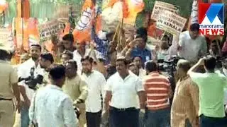 BJP workers march towards AKG Bhavan against &lsquo;CPM aggression&rsquo; | Manorama News